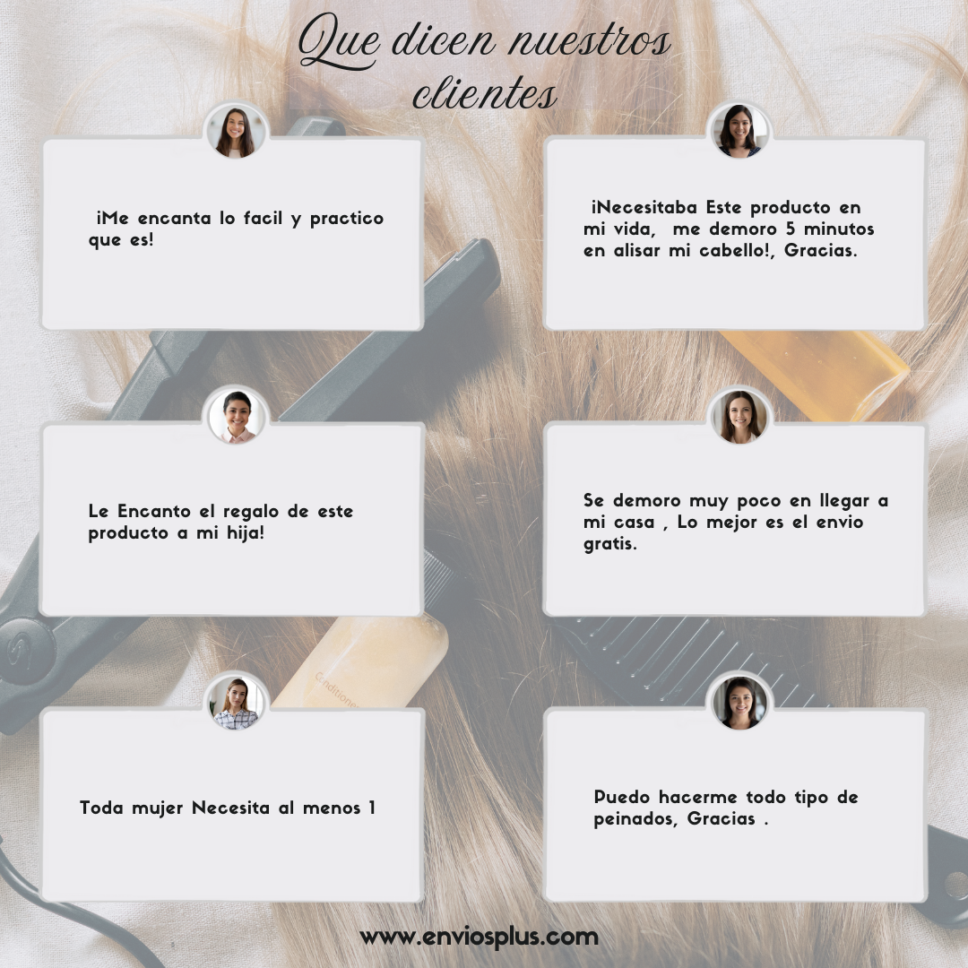 LisoFlash Pro - Peine eléctrico alisador Anti-Frizz Cabello liso todo el dia 🌙
