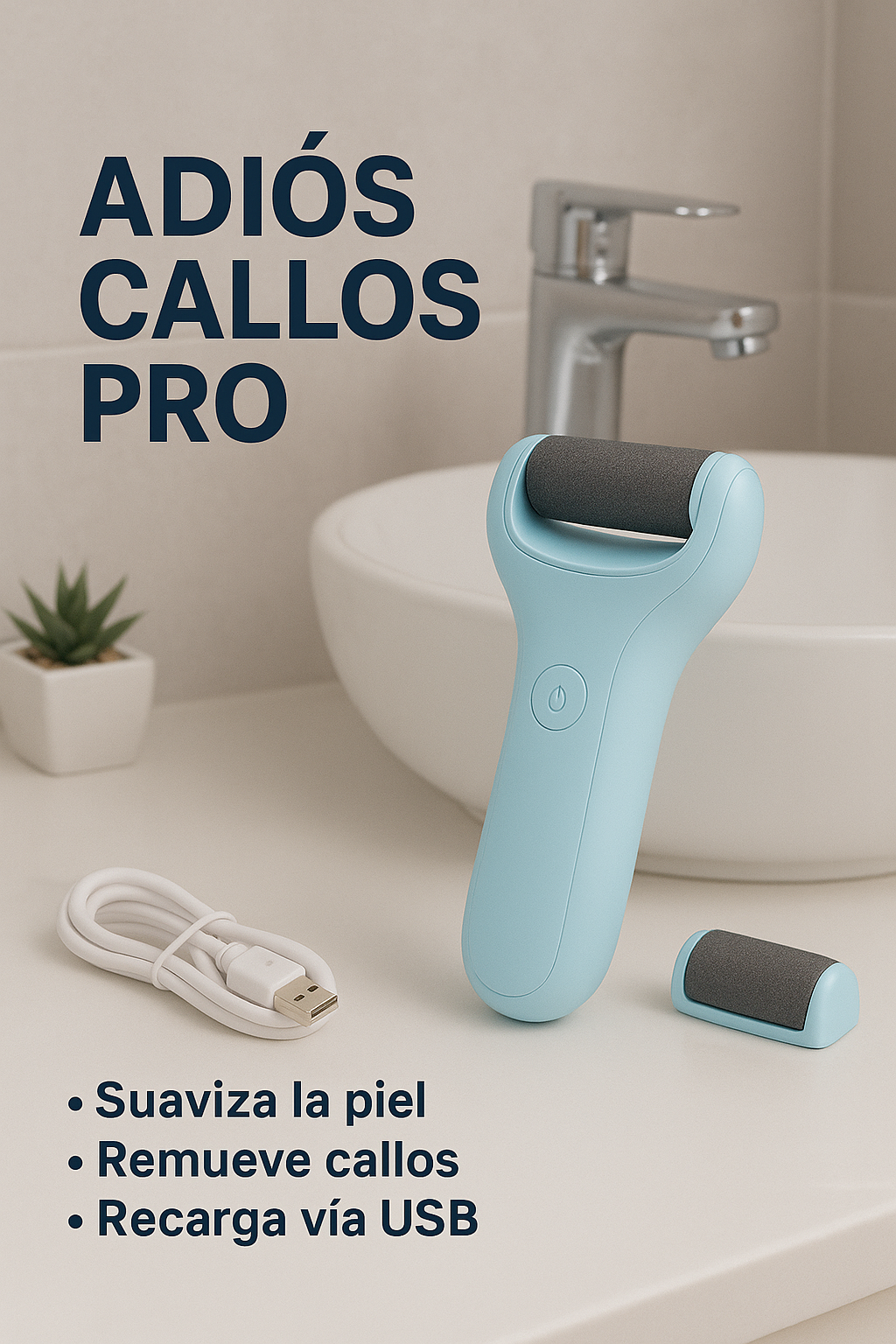 Adiós Callos Pro – Removedor eléctrico Anti-Callos 🌟 Pies suaves todo el día 🦶