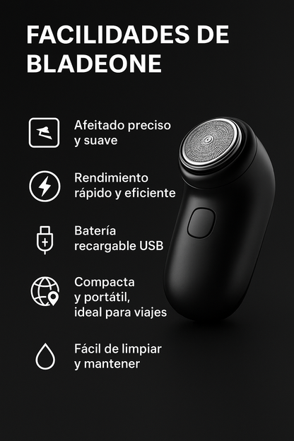 BladeOne – Tu afeitado rápido y cómodo en cualquier lugar ✈️